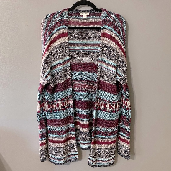 Garage Sweaters - [XS] Garage Oversized Open Sweater Cardigan